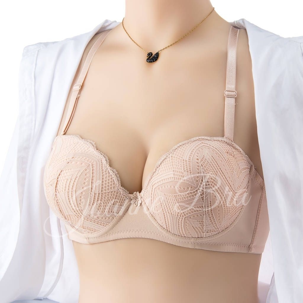 Elena Half Cup Bra Thin Foam Underwire Cup BO 22010 - 34B - 40B - ตะขอสบาย 2 ผ้า