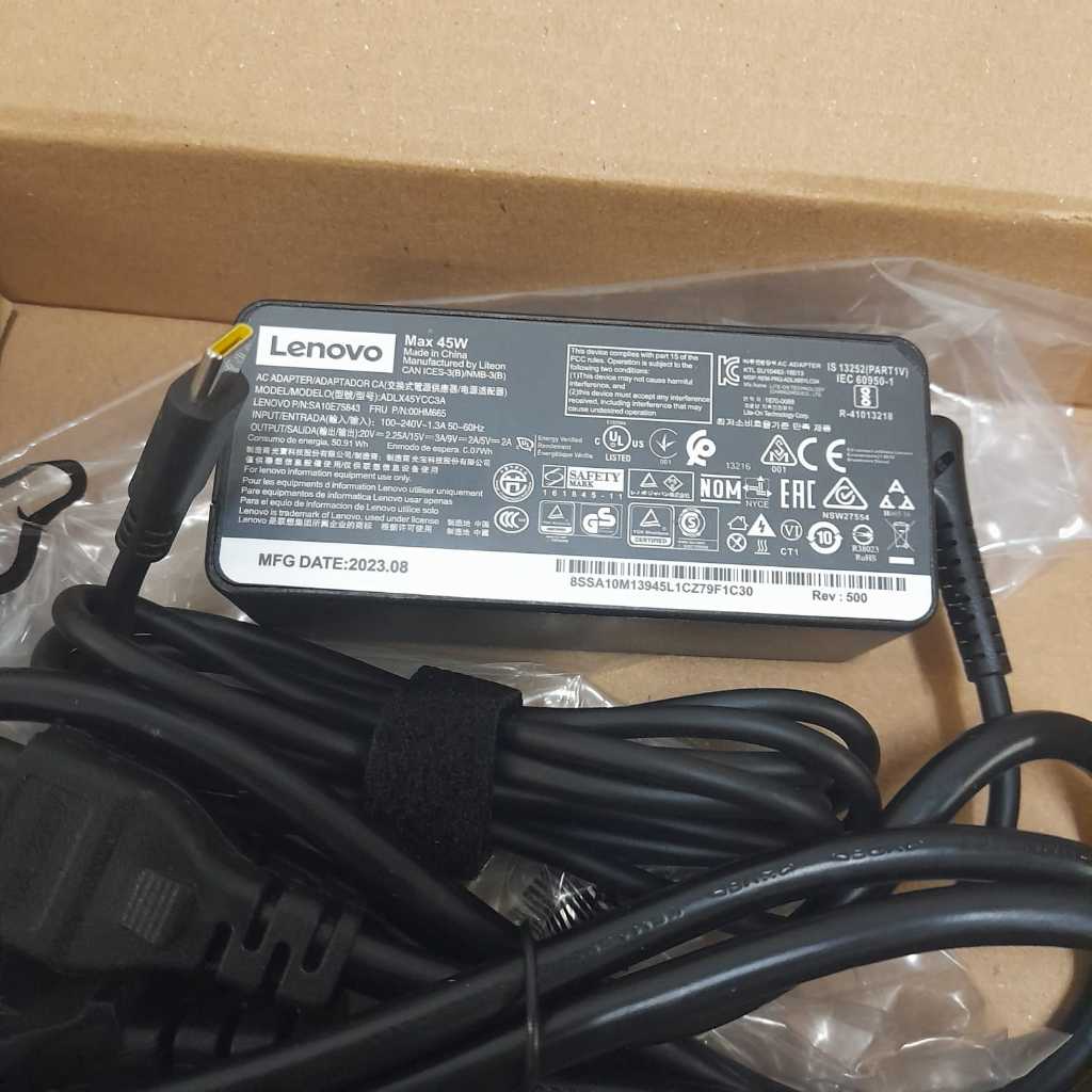 ORIGINAL ADAPTER CHARGER 45W X1 Carbon X1 แท็บเล็ต, X1 โยคะ, โยคะ 370