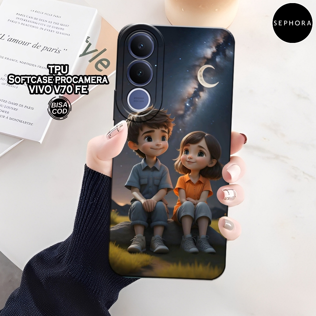 HP เคส VIVO V70 FE 2026 ใหม่ล่าสุด - เคสการ์ตูนแฟชั่น - เคส VIVO V70 FE 2026 Softcase - เคสกล้อง Pro