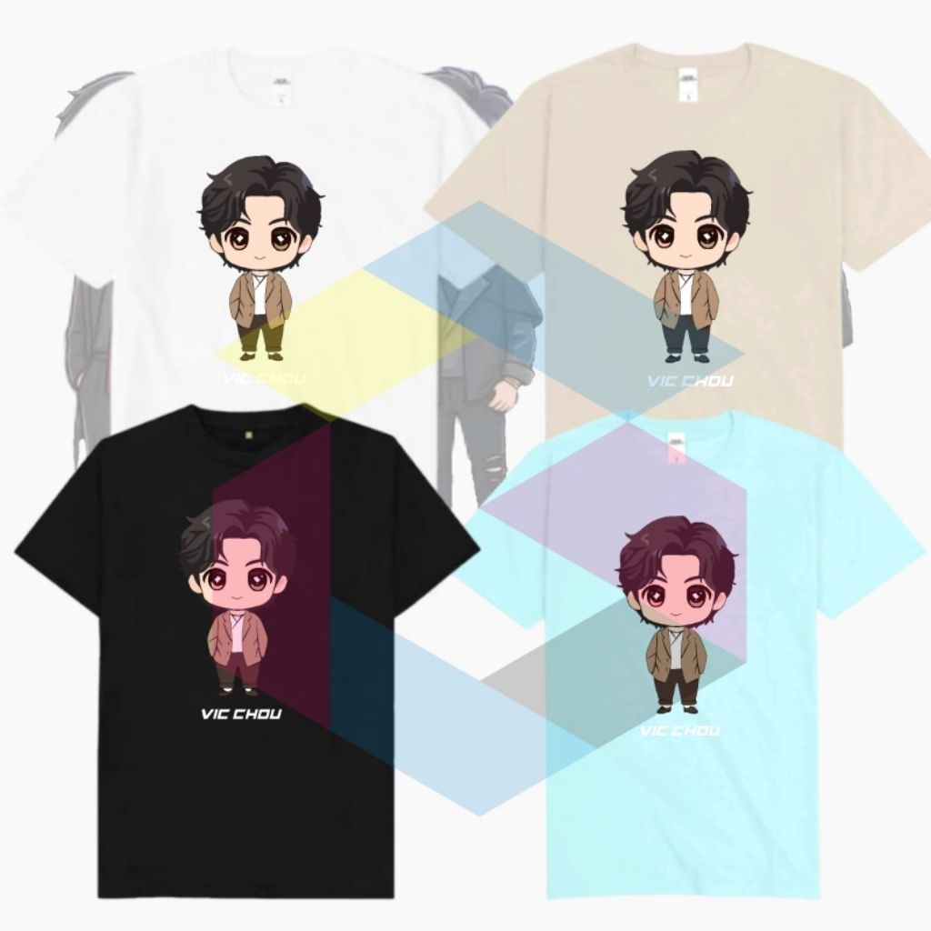 เสื้อยืด CARTOON CHARACTER JERRY YAN VIS CHOU VANNESS WU FEVER CLOTHES F4 FF CONCERT WORLD TOUR 2026