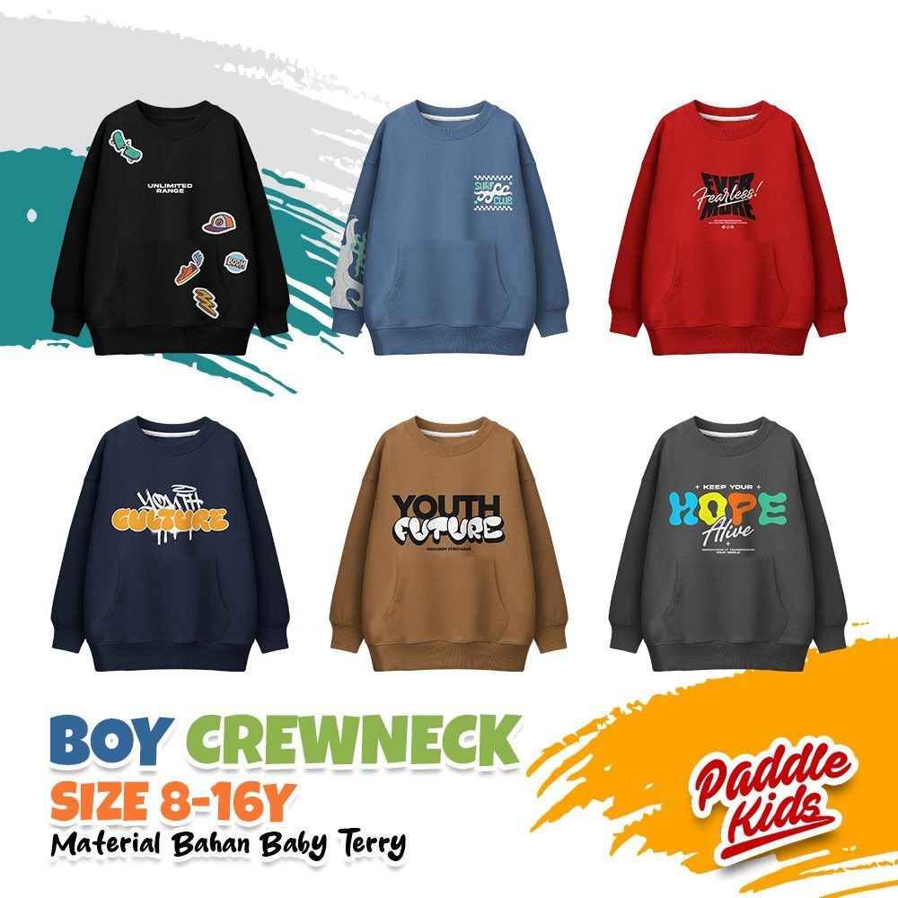 CREWNECK SWETER CULTURE BOY BY PADDLEKIDS (5188)