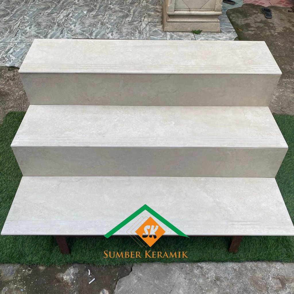 บันไดหินแกรนิต 1 ชุด 30x80 20x80 / 30x90 20x90 / 30x100 20x100 / 30x120 20x120 Cotto Ivory