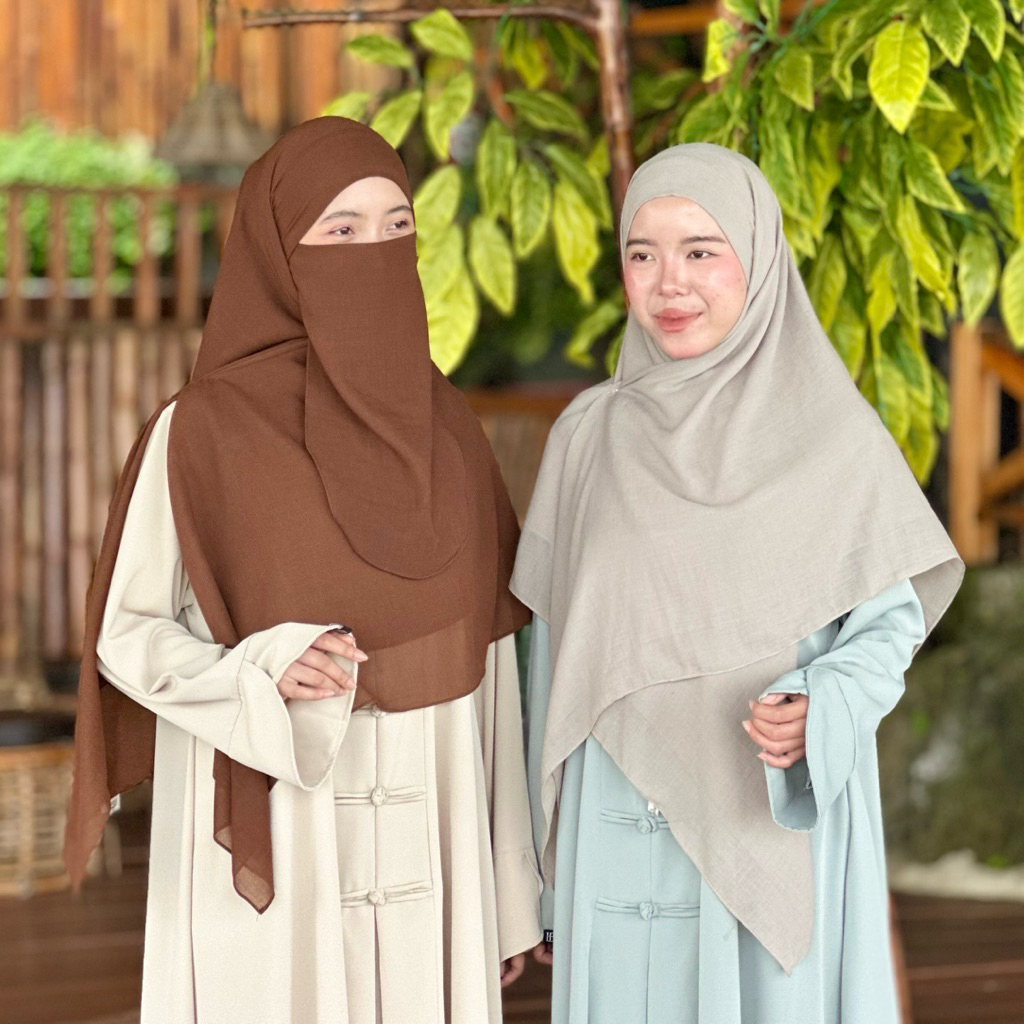 HijabByDara - French Square Khiban Arabian Val Hijab Elegant สําหรับรูปลักษณ์ของคุณ