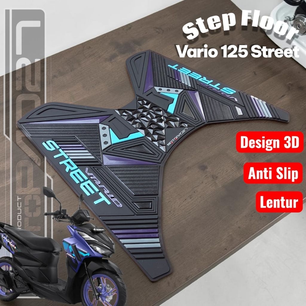Vario 125 Street 2026 พรมมอเตอร์ไซค์ Vario 125 Street 2026 พักเท้ายาง