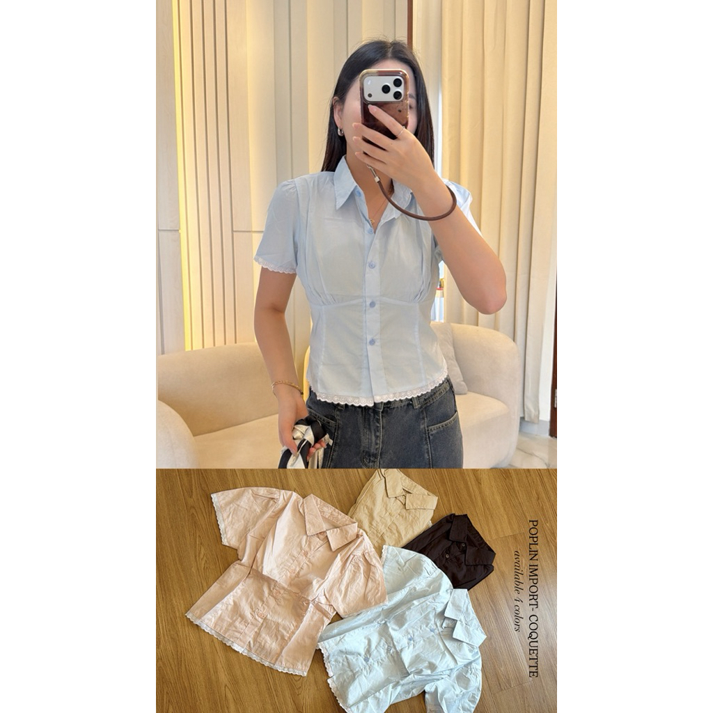 FORMAL TOP- POPLIN COQUETTE 92071