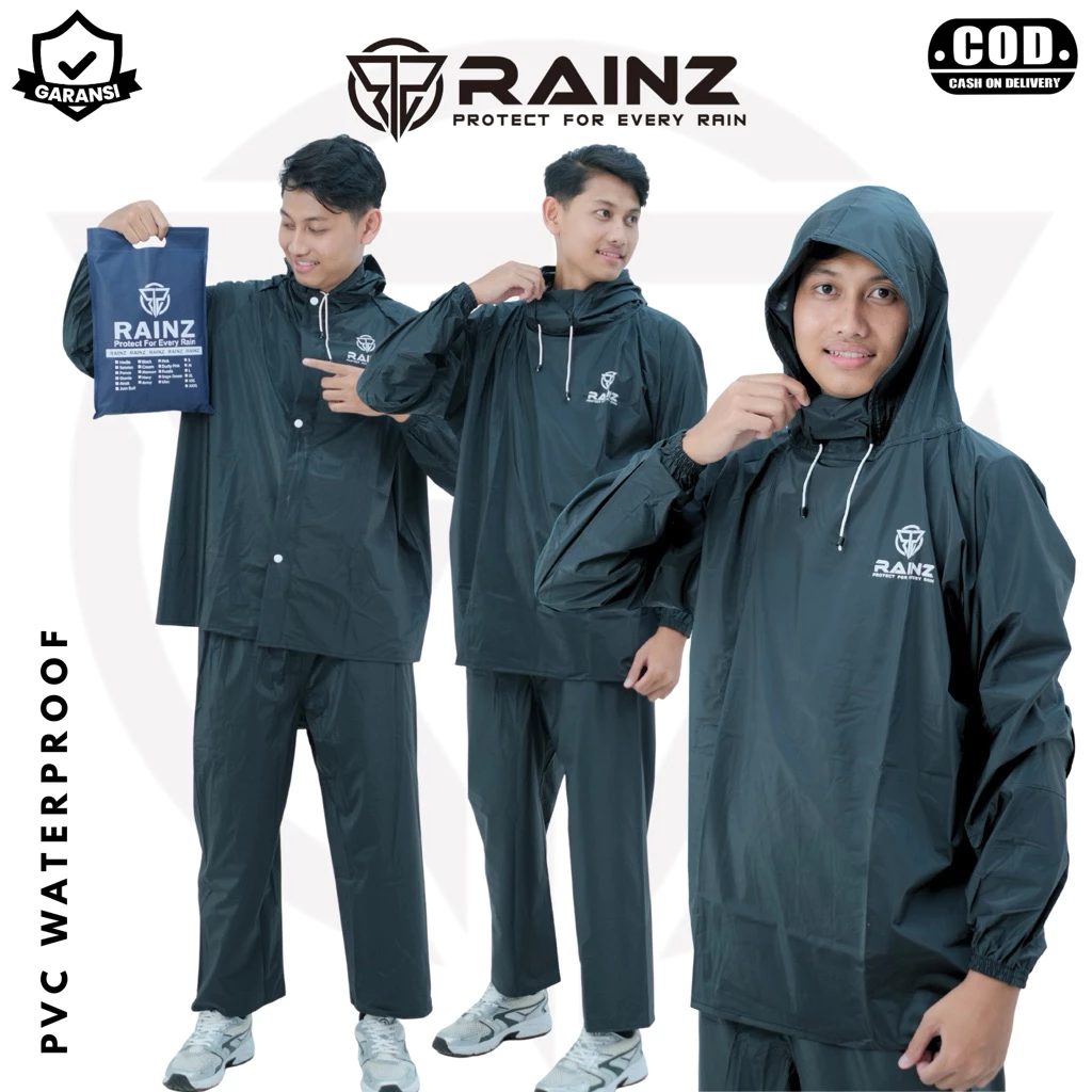 เสื้อกันฝนผู้ใหญ่ พีวีซี หนาพิเศษ