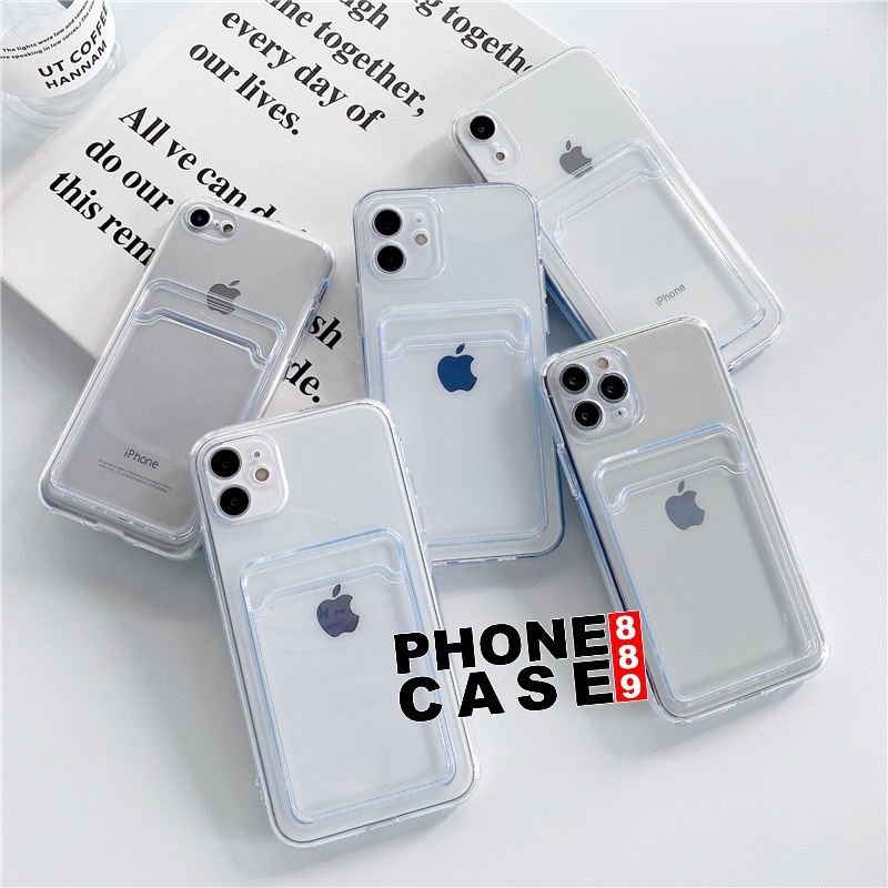 SAMSUNG A37 5G SAMSUNG A57 5G CASE CLEAR CARD SLOT SOFT CASE WALLET SAMSUNG A37 5G SAMSUNG A57 5G