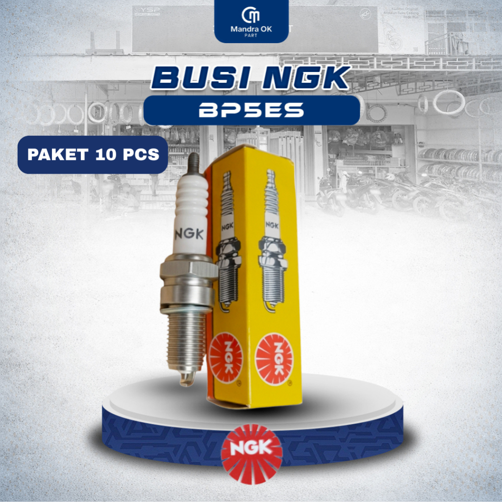 (PACKAGE 10) NGK BP5ES SPARK PLUG (2ภาษี Satria-R Ninja-R Toyota Kijang Suzuki SS Car)