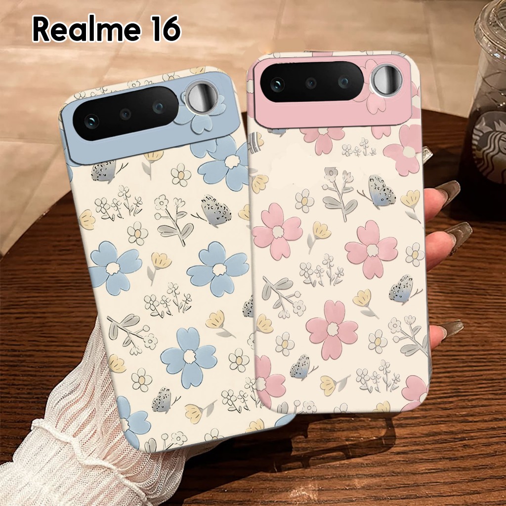 Softcase ดอกไม้ประเภท Hp Realme 16 หมายเหตุ 70 C85 C85 Pro 60 C75 C71 GT 7 P3 Lite P3 5G C63 C65 C53