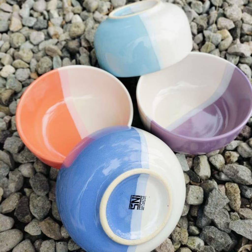 SOUVENIR TWO-TONE PLAIN BOWL NON BOX