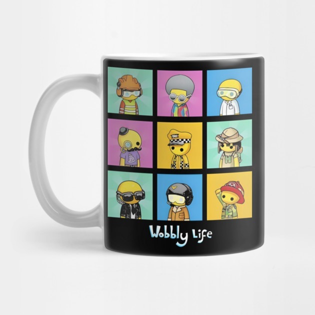 Wobbly life merch - แก้วน้ําชา Wobly Life Merch