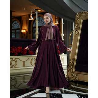 Abaya Turky Simple Saffa Dress Mix Payet Mewah Gamis Kondangan Remaja Aesthetic Model Terbaru Bahan Marbella Anti UV