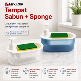 Lovenia Tempat Sabun SoClean / Dispenser Sabun Cair Cuci Piring Soap Tabung Tempat Sabun Serbaguna