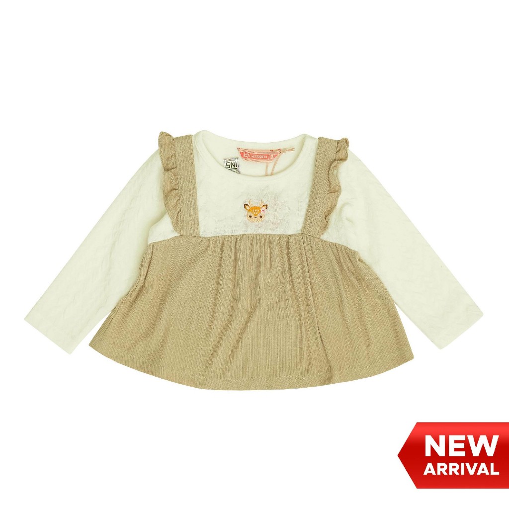Cressida Blouse Batita Girl แขนยาวสีขาว - 1FB009P