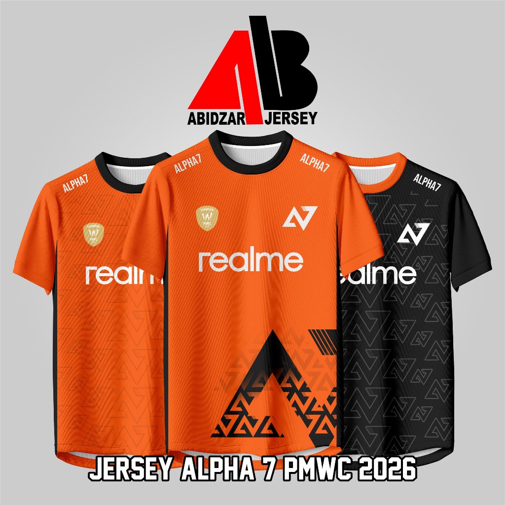 Alpha 7 Jersey Alpha7 เกม PUBG PMWC เสื้อยืด Esport ล่าสุด 2026