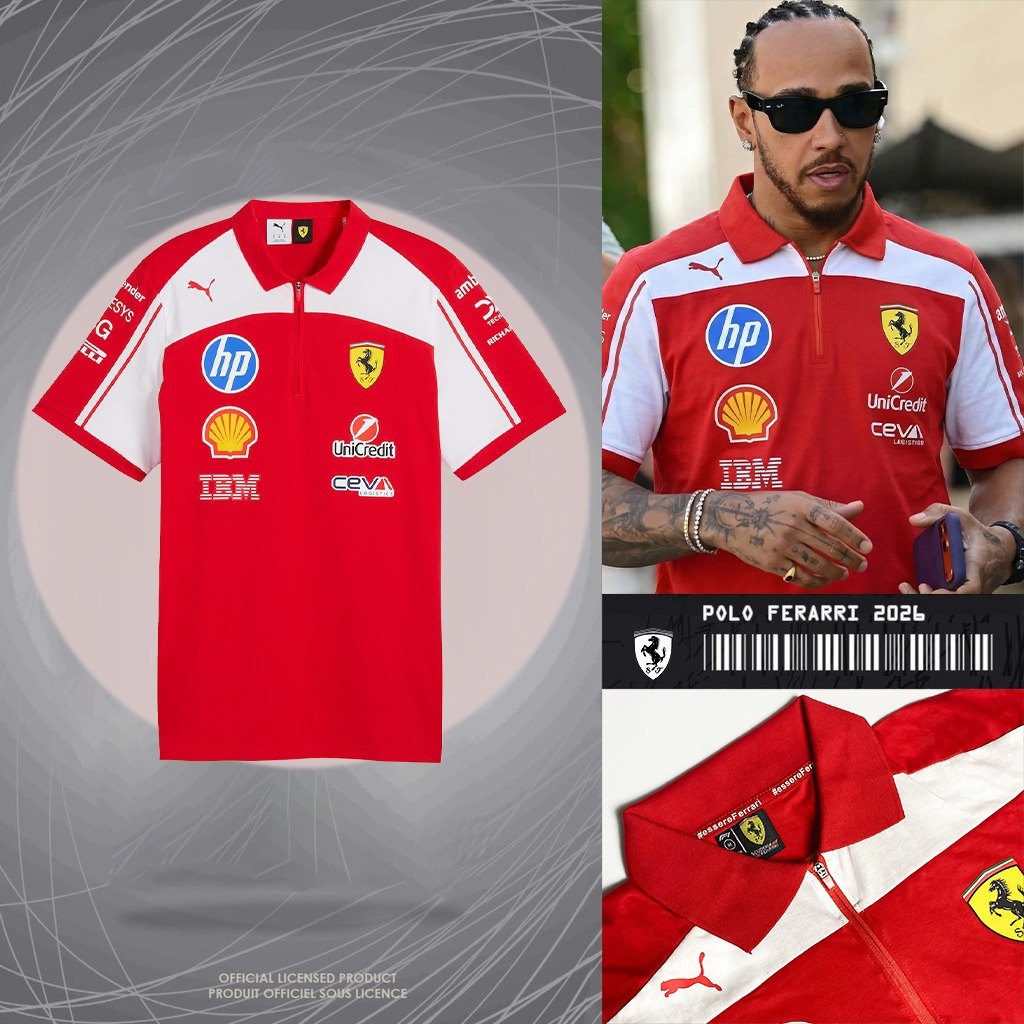 POLO FERRARI 2026 เสื้อโปโลสีแดง SCUDERIA FORMULA 1