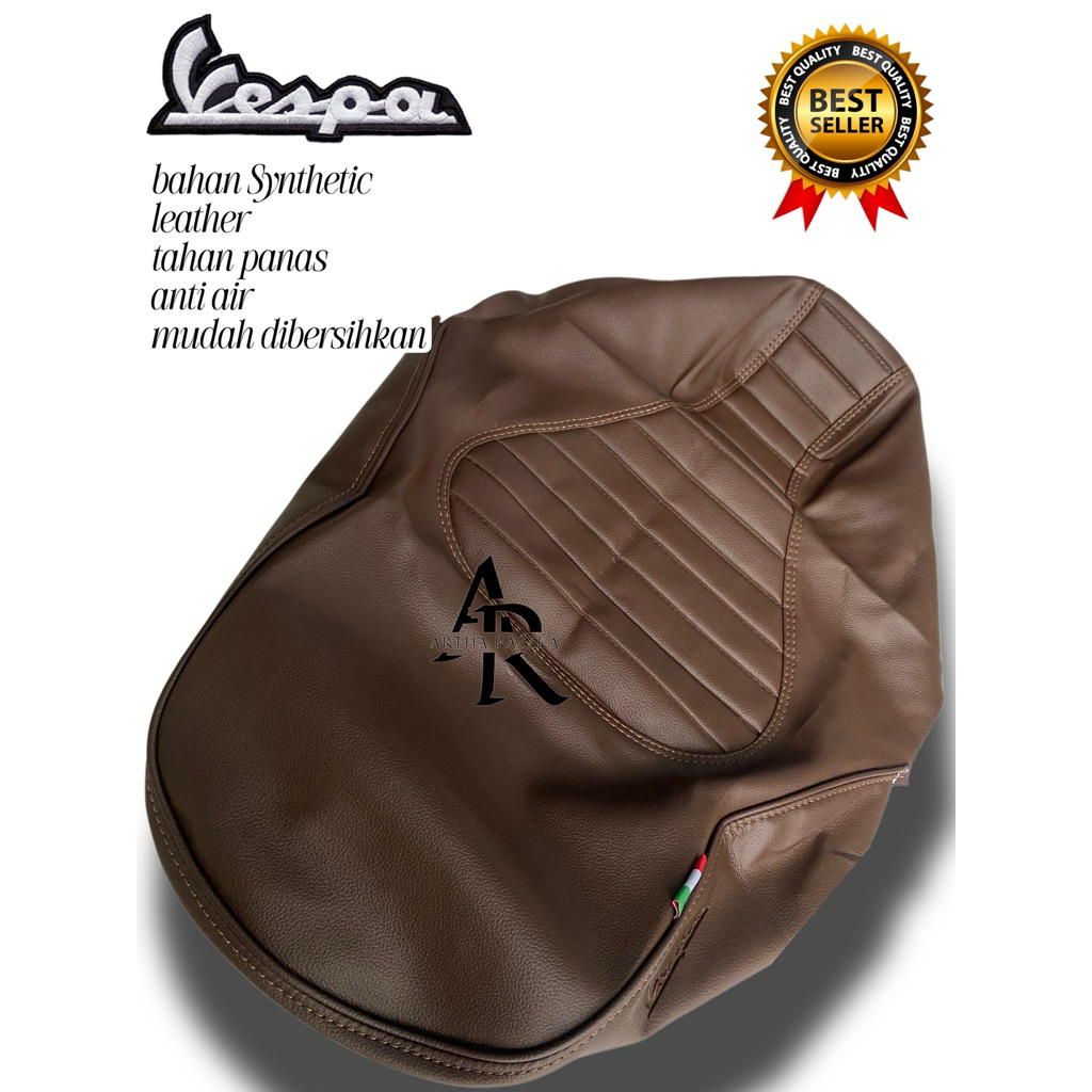Vespa Matic (Vesmet) PREMIUM SYNTHETIC MOTORCYCLE SEAT LEATHER WATERPROOF HEAT RESISTANT Primavera Sprint LX Piagio UWINFLY