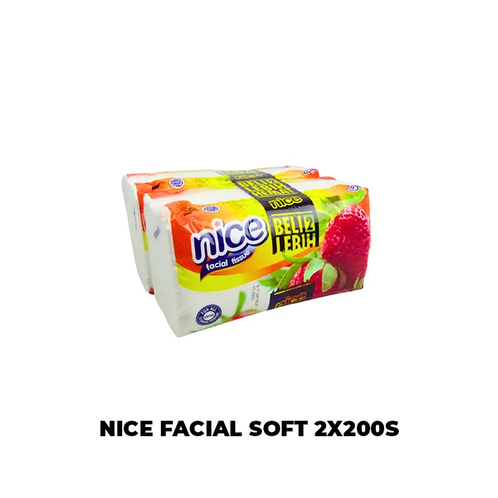 NICE FACIAL SOFT 2X200S / กระดาษเช็ดหน้า / ทิชชู่ SOFT