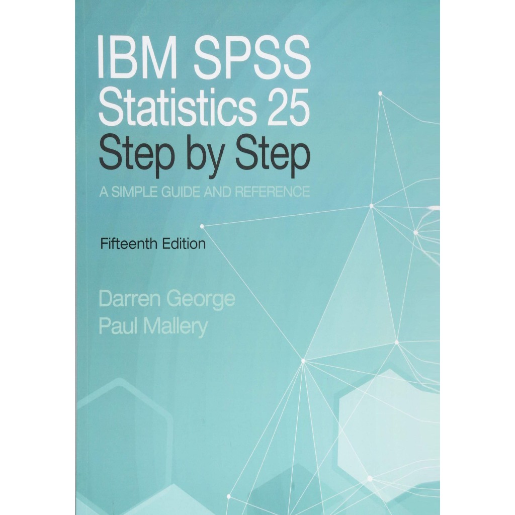 IBM SPSS Statistics Book 25 Step by Step 15E+ CD Driver SPSS 25.