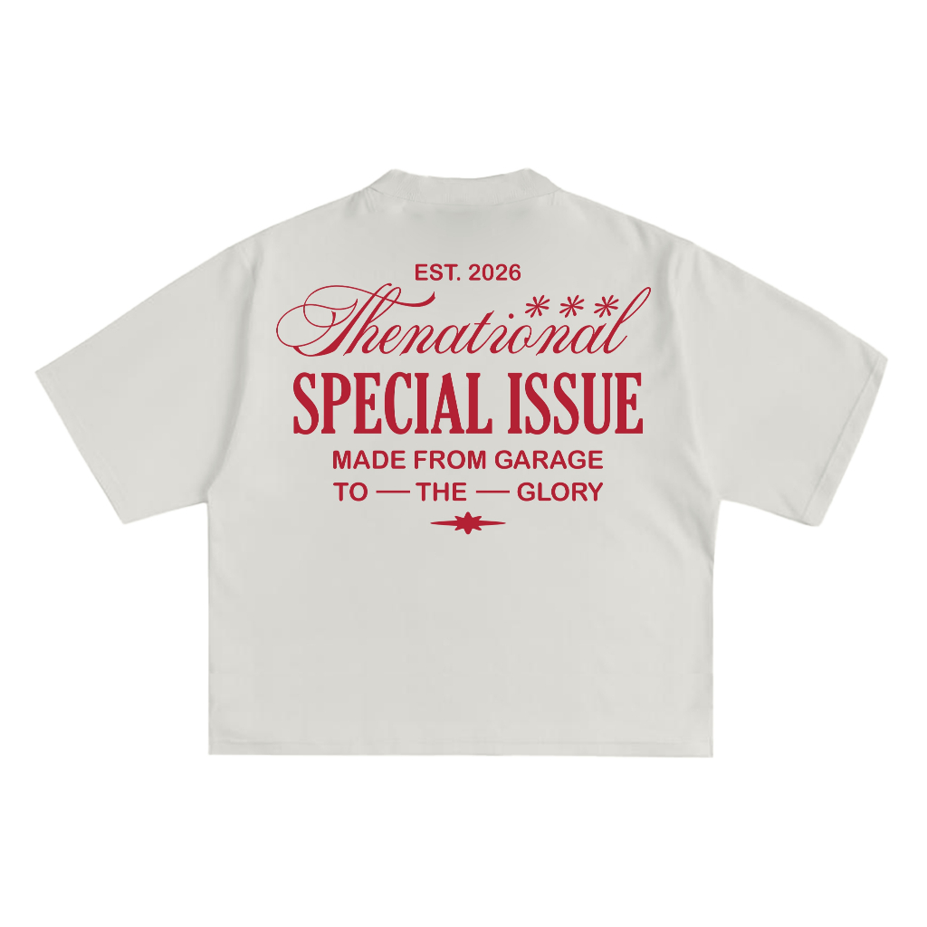 Thenational เสื้อยืด Oversize Boxy 24s Beyond Broken White