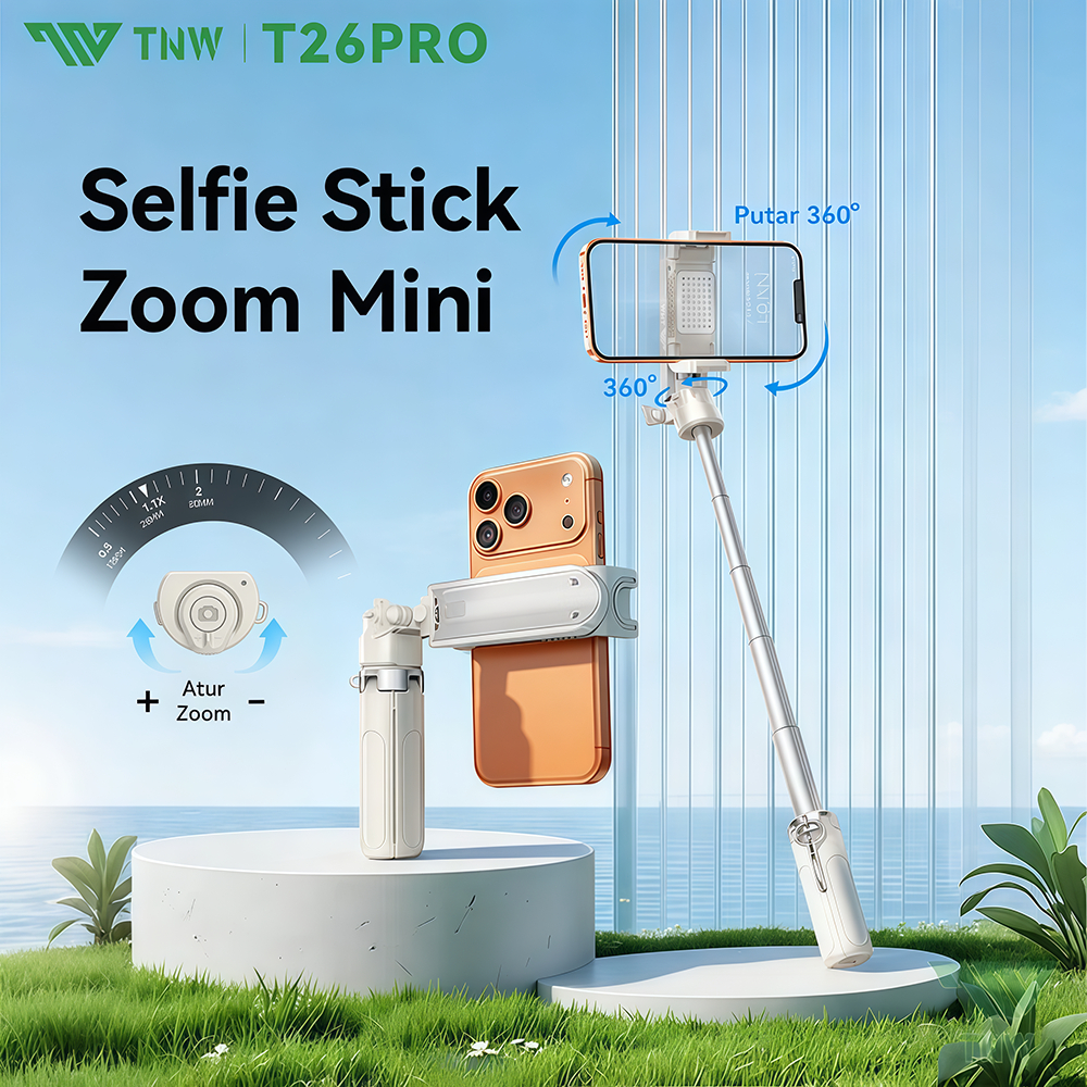 TNW T26Pro ขยาย Grip ขาตั้งกล้องซูม Selfie Stick 3 ใน 1 Selfie Stick Tongsis บลูทูธขาตั้งกล้อง Tongs