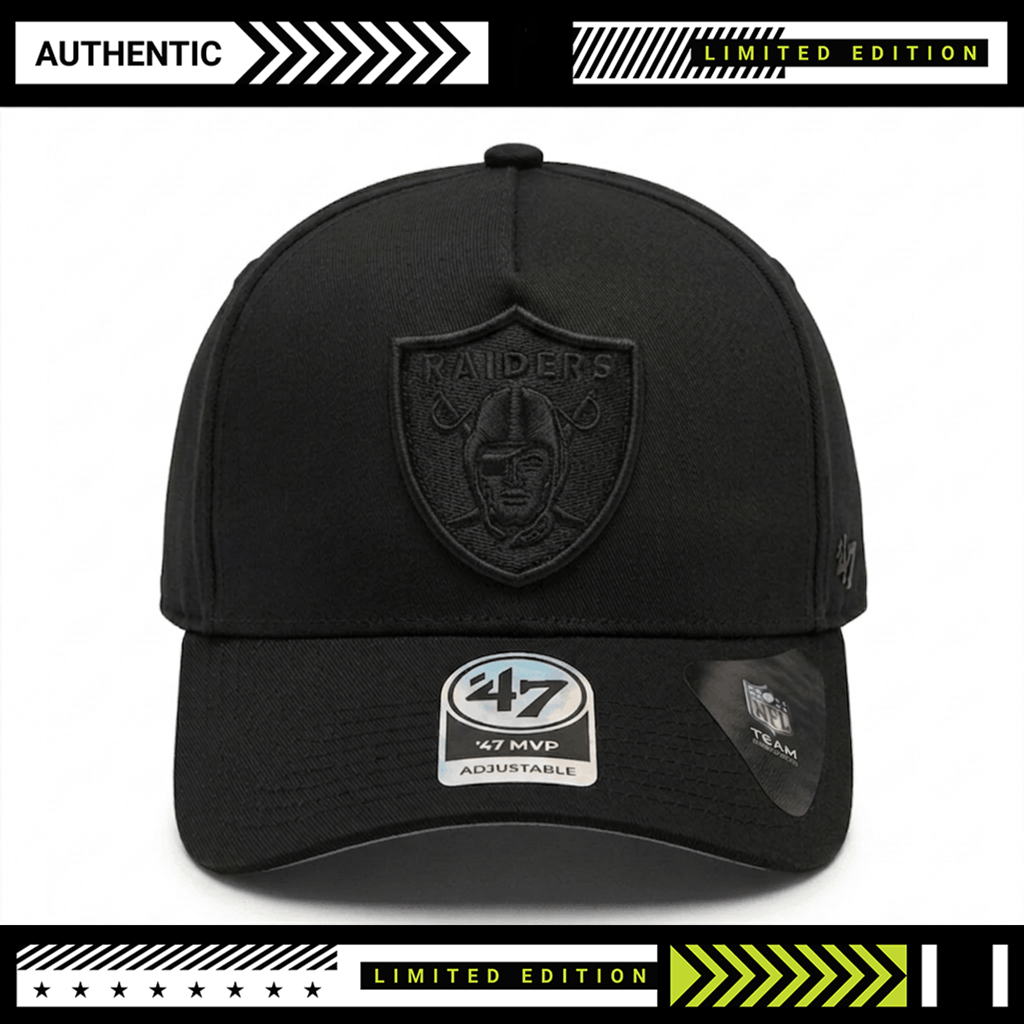 หมวก Raiders Black On Black MLB - Snapback 9Forty A-Frame