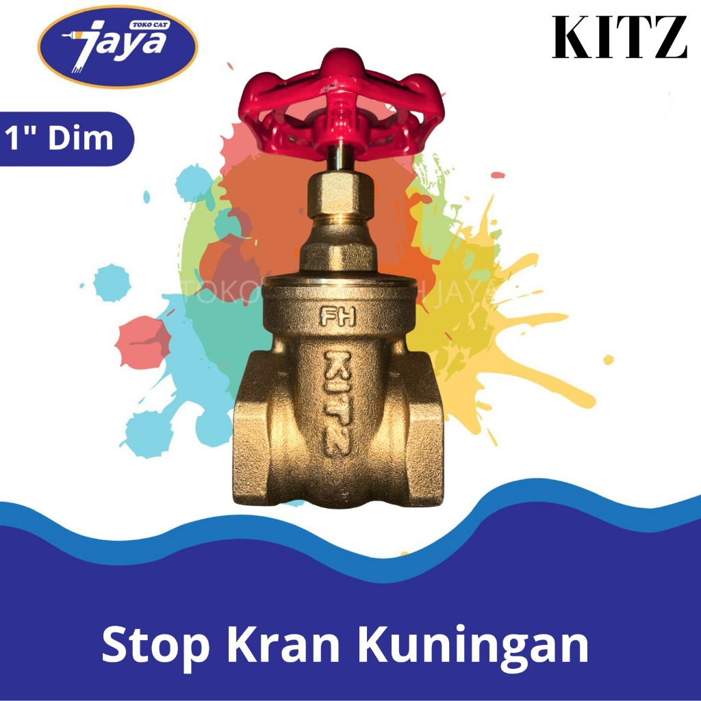 BRASS GATE VALVE / BRASS STOP VALVE 1" BRASS GATE VALVE KITZ