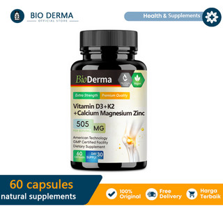 Bioderma D3K2 10000 CaMgZn Tingkatkan Kesehatan Tulang Menyeluruh Perbaiki Kualitas Tidur