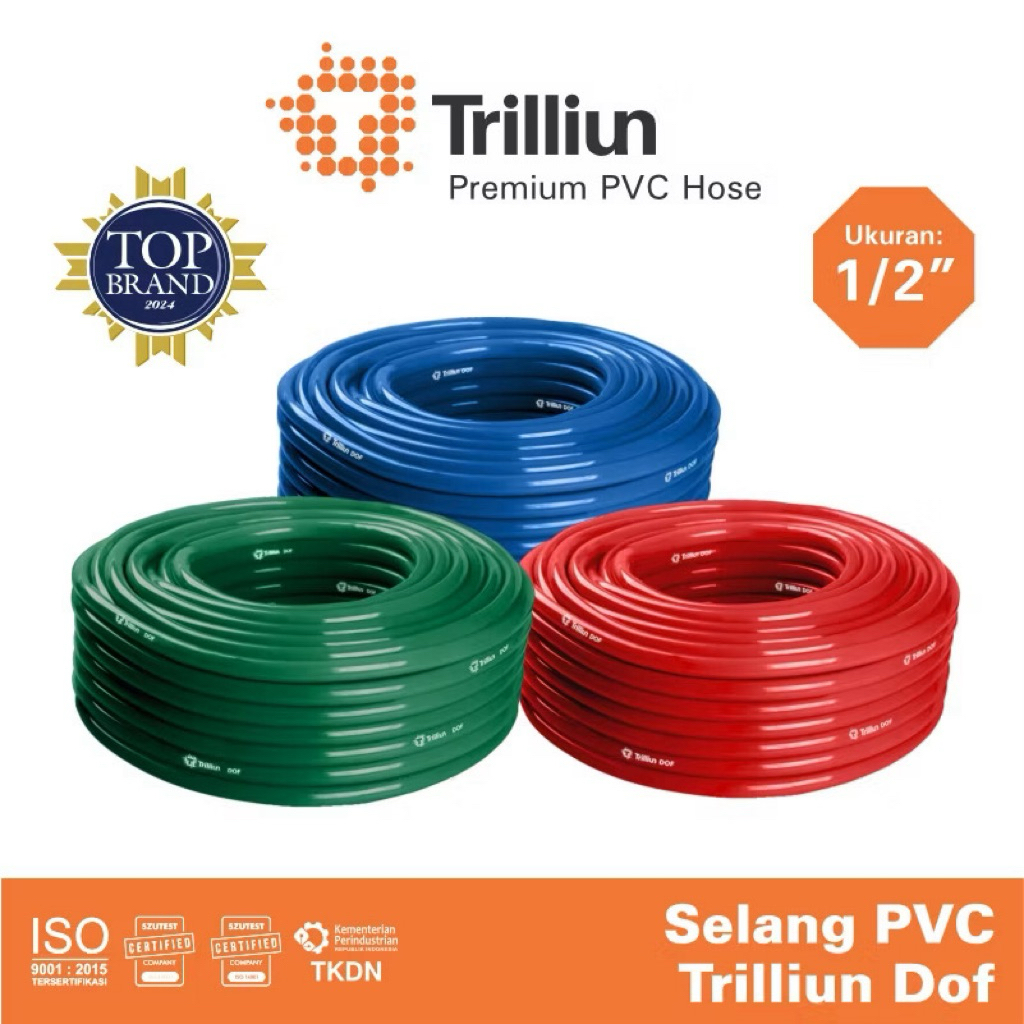 TRILLION DOF HOSE 1/2 นิ้วม้วน 50 เมตร