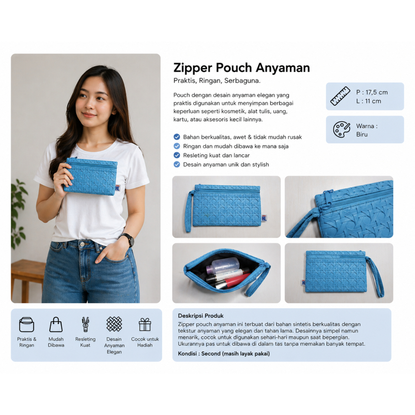 PIPPER POUCH WOVEN**