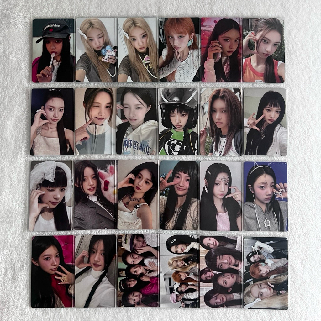 Photocard iroha yunah moka minju wonohee illit ชุดสมาชิก lighstick officialh