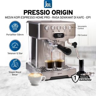 Joil Pressio Origin Mesin Kopi Espresso Machine 58mm Rumahan Brewing Pressure 12 Bar - EP1