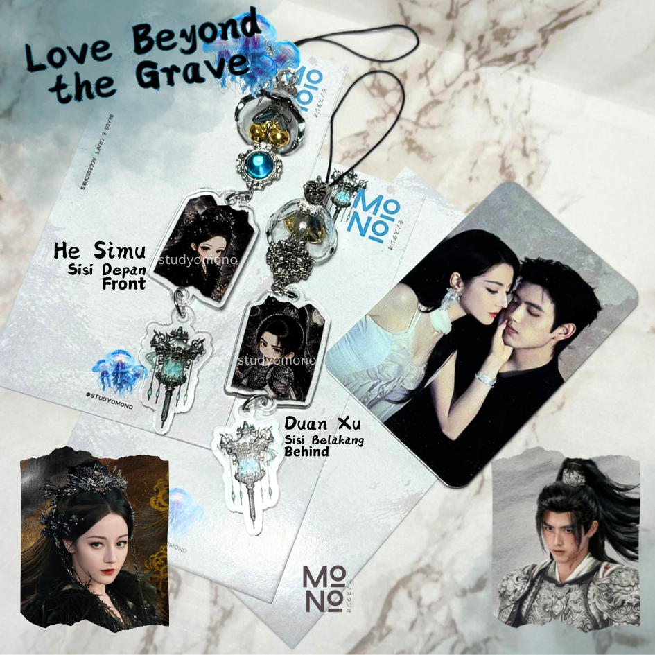 HP GANTUNGAN โทรศัพท์ Charm Love Beyond the Grave ละครจีนแรงบันดาลใจโทรศัพท์แขวน Dilraba Chen Feiyu