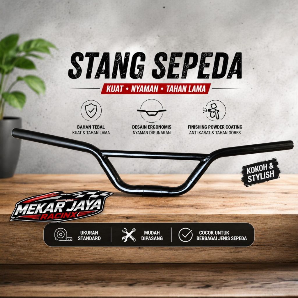 Federal BMX 25.4 มม. Sunrise Black Chrome Iron MTB Handlebar