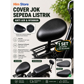 1 Set Sarung Jok Sepeda Listrik Anti Air - Nyaman & Mudah Dipasang