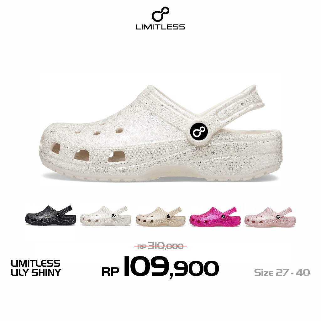 LIMITLESS LILY SHINY 2026 ผู้หญิง Casual Eva Elastic Slip-On รองเท้าแตะสําหรับผู้ใหญ่ผู้หญิงกลางแจ้งล่าสุดแฟชั่น - ขนาด 27 - 40