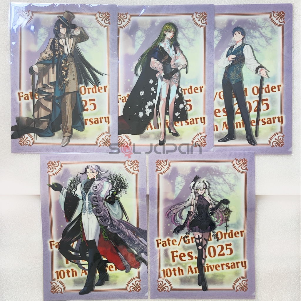 Fate Grand Order FGO Fest 2025 Mystical Forest A4 Clearfile ไฟล์ใส F Enkidu Tai Gong Wang Hajime Douman Lilith