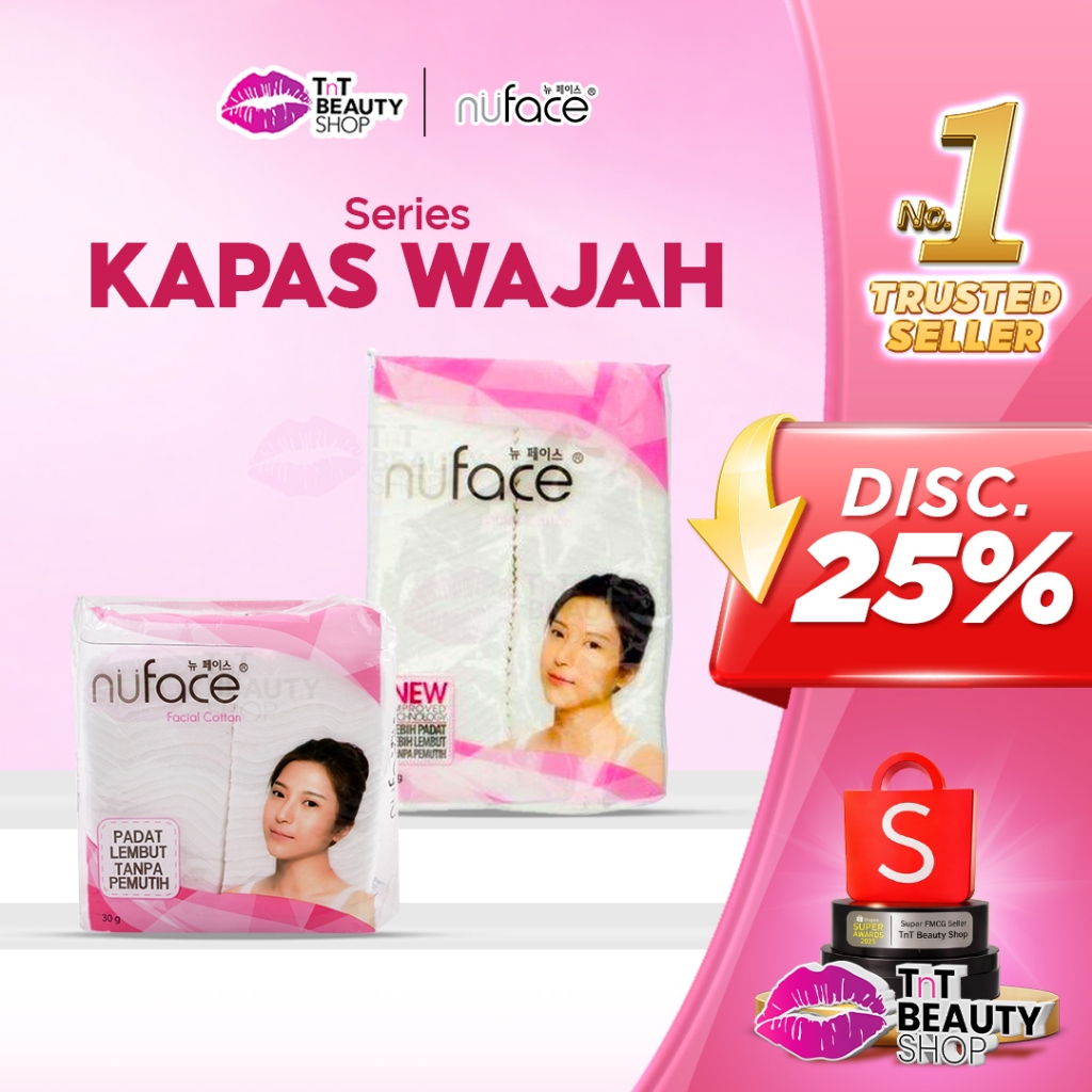 Nuface Facial Cotton Beauty Cotton Facial Cotton 30gr 50g | ทีเอ็นที บิวตี้ช็อป