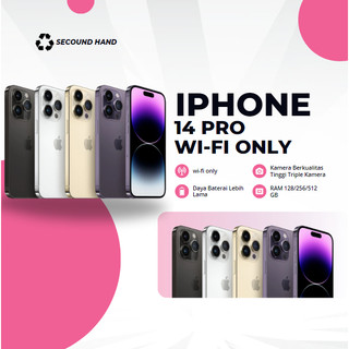 SPayLater IPHONE 14 PRO WIFI ONLY 128GB/256GB SECOND FULLSET