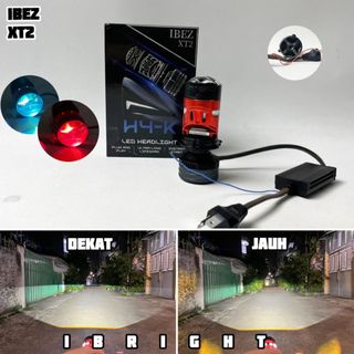 IBEZ XT1 & XT2 - Lampu Utama Socket H4 LED Blue Lens