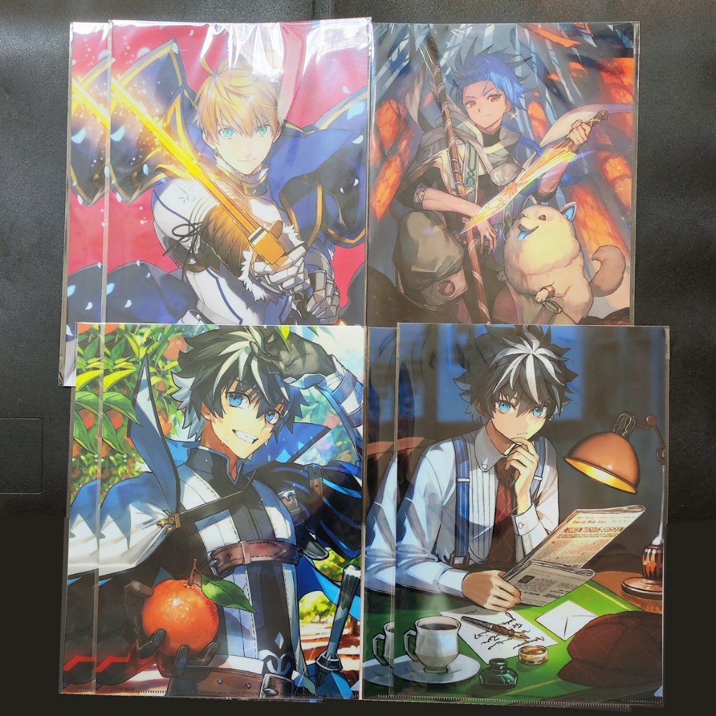 Fate Grand Order FGO Servant Art Chronicle FA นิทรรศการ A4 Clearfile แฟ้มใส Archer Caster Gilgamesh 