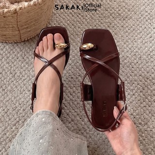 SAKAKI Ruby - Sandal Wanita Flat Sol Karet Anti Slip