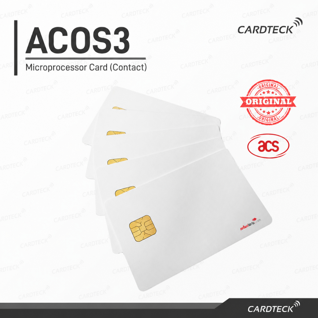 ACS ACOS3 Microprocessor CPU PVC ISO การ์ด 86x54 มม.