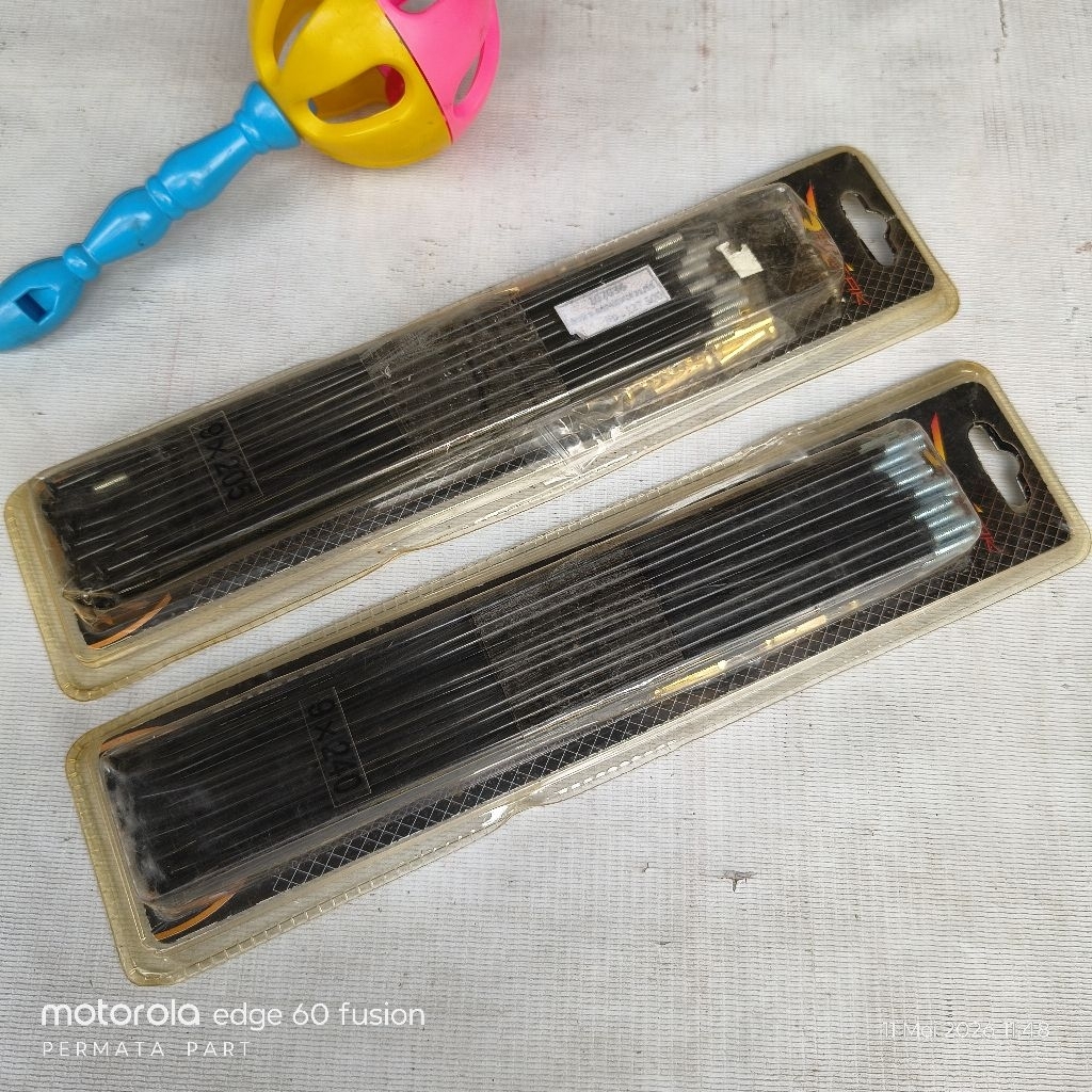 X-BREAK ซี่ลวด ขนาด 9x205 9x240 จุกนมสีดําทอง klx dtracker crf wr 155 trail super moto