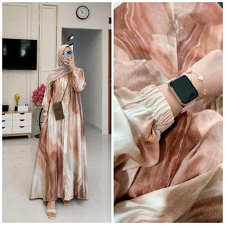 MAYZA DRESS RAYON TANGAN KERUT