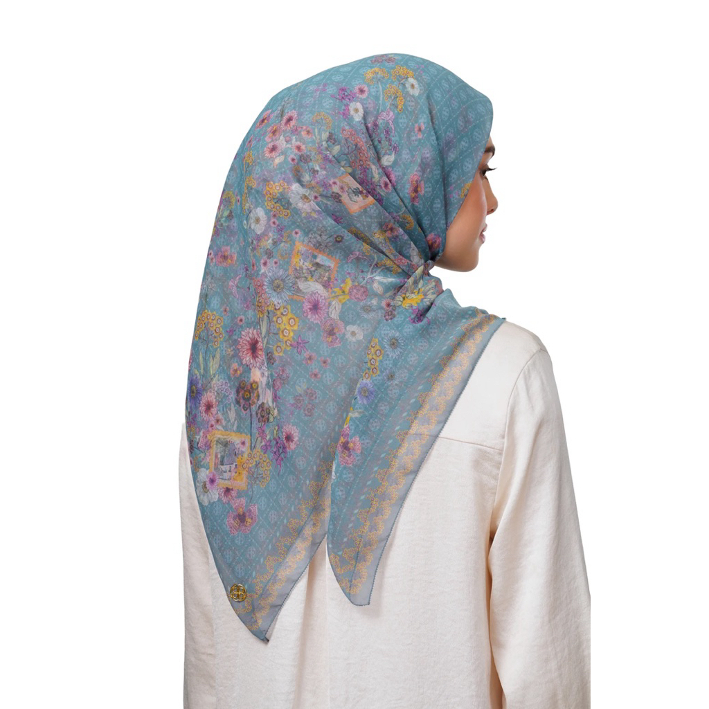 ใหม่ Nada Puspita โปสการ์ด Series Greek Heylocal ผ้าพันคอ Mono Hijab สแควร์ฮิญาบ Napus วานิลลาฮิญาบส