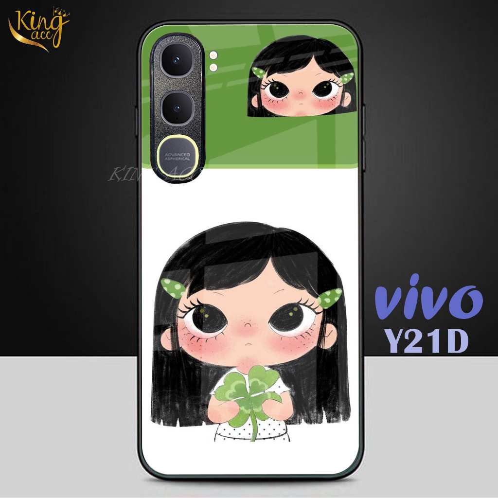 HP Glitter Glass เคสโทรศัพท์สําหรับ Vivo Y21D Y31 - Vivo Y21D Y31 เคสโทรศัพท์ - K106