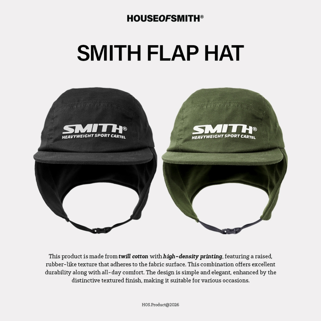 House of Smith Hat - Smith Flap Hat - หมวกพนัง