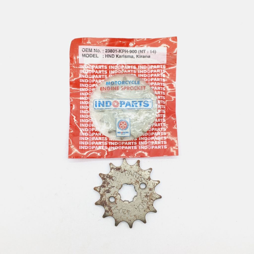 FRONT CHAIN GEAR DRIVE SPROCKET 14T KHARISMA SUPRA X 125 FI KIRANA 23801-KPH-900