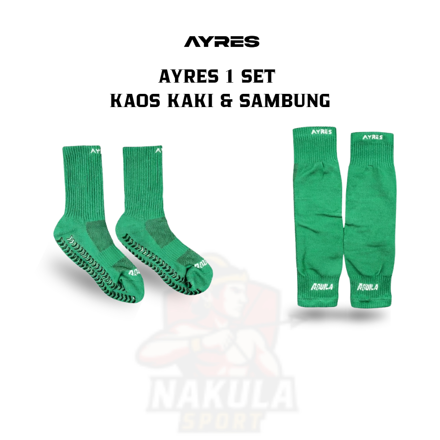 ถุงเท้า Ayres Aquila 1 ชุดและถุงเท้ากีฬากันลื่น Aquila พร้อมการเชื่อมต่อกีฬา Aquila